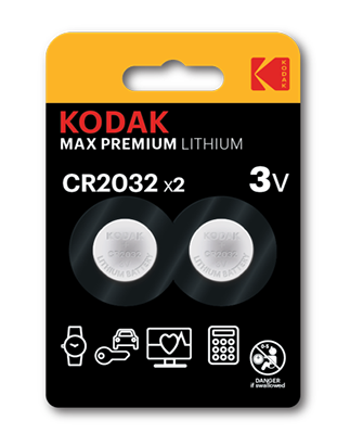 pilas de botón Kodak MAX Premium Lithium 2032